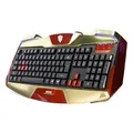 E-blue IRON MAN EKM707, klávesnica US, herná, podsvietené okraje typ drôtová (USB), zlatá
