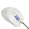 E-blue Myš Mazer, 2500DPI, optická, 6tl., drôtová USB, biela