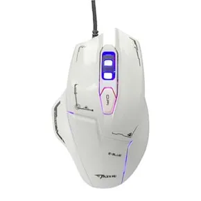 E-blue Myš Mazer, 2500DPI, optická, 6tl., drôtová USB, biela