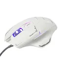E-blue Myš Mazer, 2500DPI, optická, 6tl., drôtová USB, biela