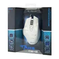 E-blue Myš Mazer, 2500DPI, optická, 6tl., drôtová USB, biela
