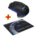 E-Blue Myš Mazer-R, 2500 DPI, 2,4 GHz, optická, 6 tlačidiel, 1 koliesko, bezdrôtová, čierna, 2 ks