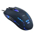 E-blue Polygon, sada klávesnice s myškou Cobra II, US, herná, a podložkou Mazer Marface S typ drôtová (USB), čierno-modrá