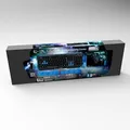 E-blue Polygon, sada klávesnice s myškou Cobra II, US, herná, a podložkou Mazer Marface S typ drôtová (USB), čierno-modrá