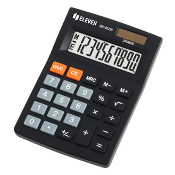 Hlavný obrázok produktu Eleven kalkulačka SDC022SR, černá, stolní, desetimístná, duální napáje, ní