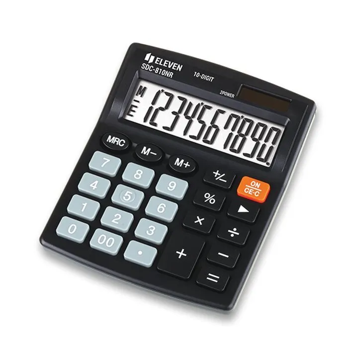 Hlavný obrázok produktu Eleven kalkulačka SDC810NR, černá, stolní, desetimístná, duální napáje, ní