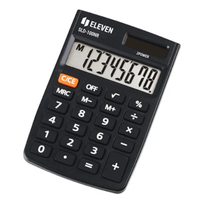 Hlavný obrázok produktu Eleven kalkulačka SLD100NR, černá, kapesní, osmimístná