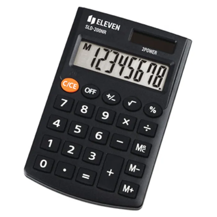 Hlavný obrázok produktu Eleven kalkulačka SLD200NR, černá, kapesní, osmimístná