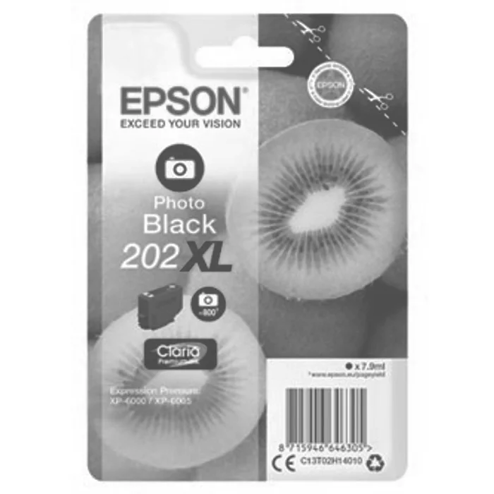 Hlavný obrázok produktu Epson originální ink C13T02H14010, 202 XL, photo black, 7.9ml, Epson XP-6000, XP-6005
