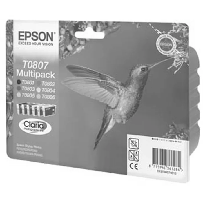 Hlavný obrázok produktu Epson originální ink C13T08074011, CMYK/light C/light M, Epson Stylus Photo PX700W