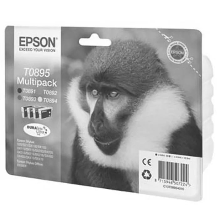 Hlavný obrázok produktu Epson originální ink C13T08954010, CMYK, 3x3,5/5,8ml, Epson Stylus S20, SX100, SX200, SX4