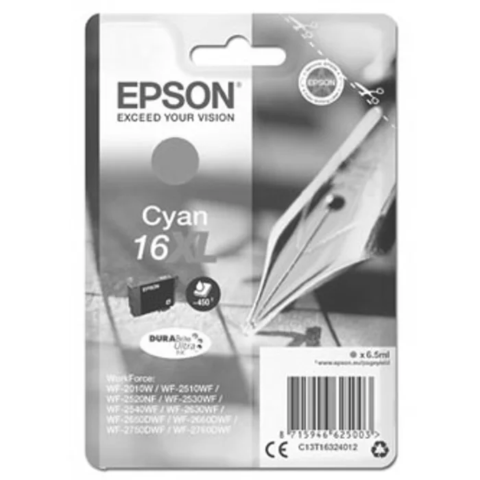 Hlavný obrázok produktu Epson originální ink C13T16324012, T163240, 16XL, cyan, 6.5ml, Epson WorkForce WF-2540WF,