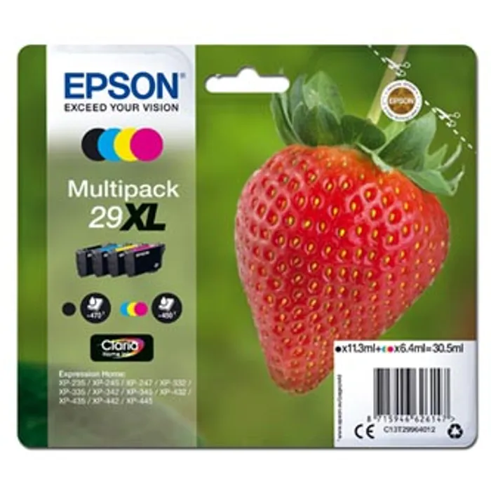 Hlavný obrázok produktu Epson originální ink C13T29964012, T29XL, CMYK, 11,3/3x6,4ml, Epson Expression Home XP-23
