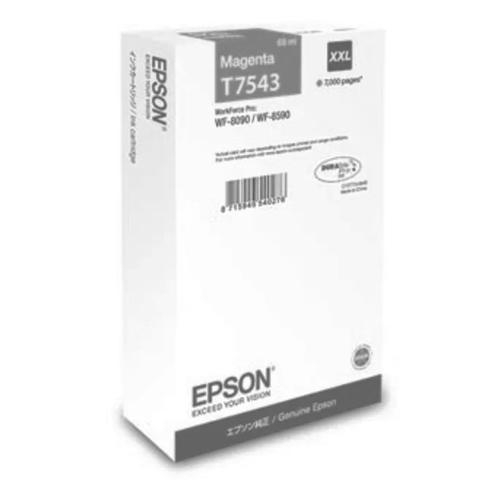 Hlavný obrázok produktu Epson originální ink C13T754340, T7543, XXL, magenta, 69ml, Epson WorkForce Pro WF-8090DW
