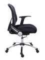 Ergonomická kancelárska stolička, sieť.textílie, sieť.opierok, chrómovaná základňa, MaYAH,Spir