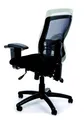 Ergonomická kancelárska stolička, sieť.textílie, sieť.opierok, chrómovaná základňa,MaYAH,Creati