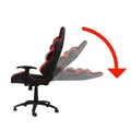 Ergonomické kreslo C1-K, červené, odnímateľné vankúšiky