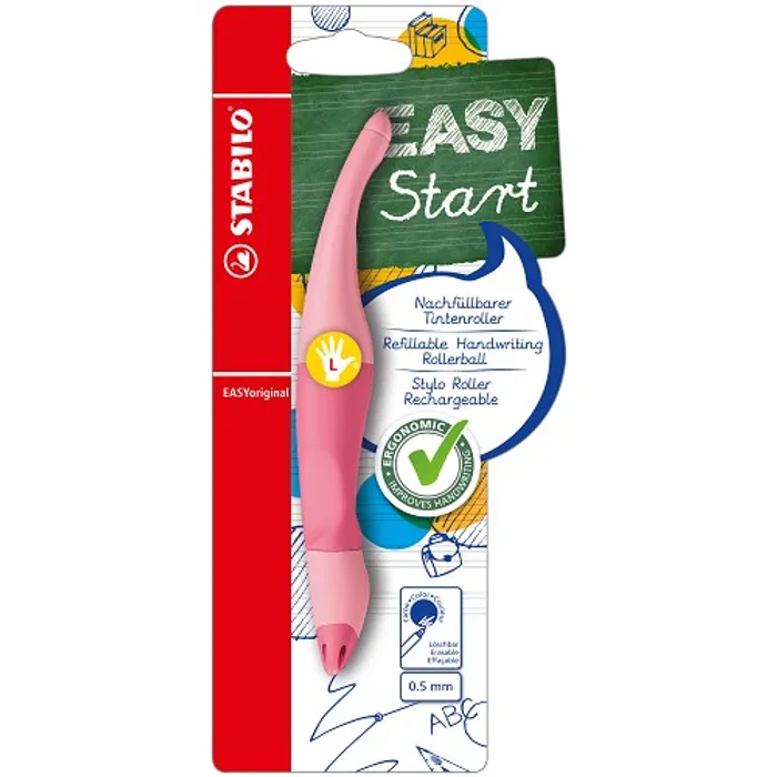 Hlavný obrázok produktu Ergonomický roller pro leváky STABILO EASYoriginal Pastel pastelová růžová