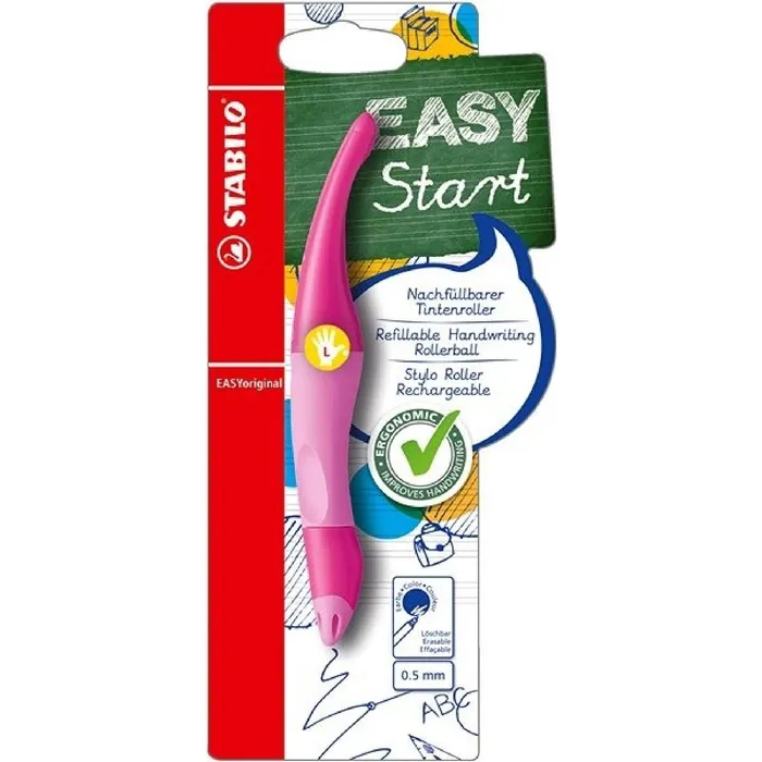 Hlavný obrázok produktu Ergonomický roller pro leváky STABILO EASYoriginal světle růžová/tmavě růžová