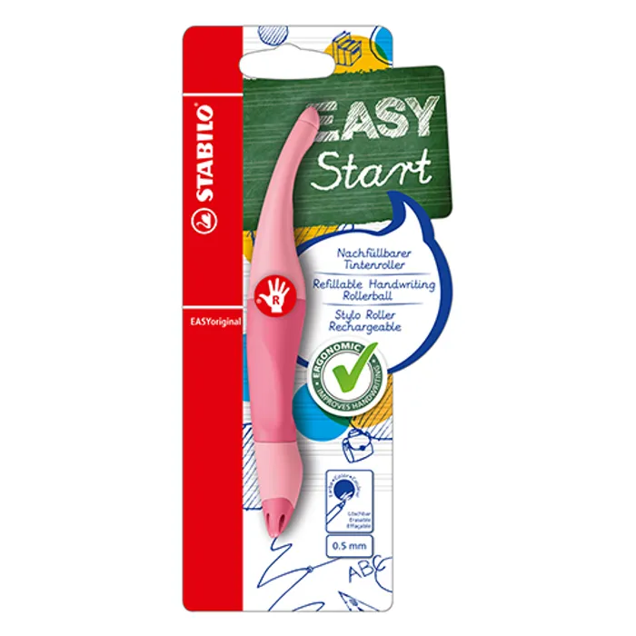 Hlavný obrázok produktu Ergonomický roller pro praváky STABILO EASYoriginal Pastel pastelová růžová