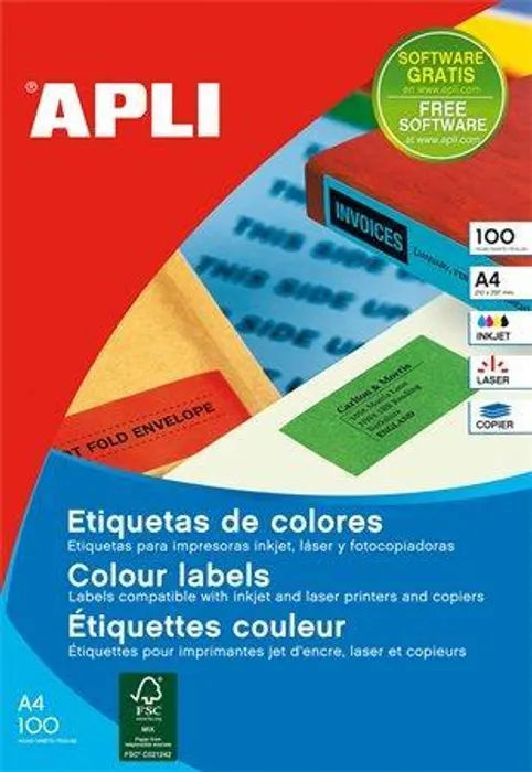 Hlavný obrázok produktu Etiketa, 70 x 37mm, žlutá, 2400ks/bal., APLI
