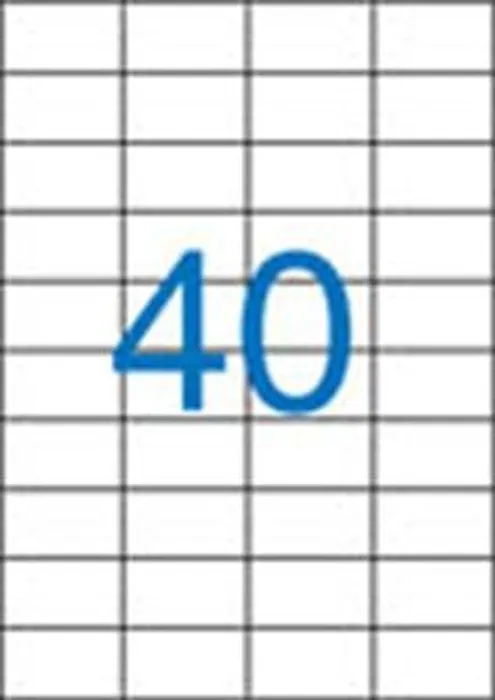 Hlavný obrázok produktu Etiketa, ILC, 52,5x29,7 mm, čtyřřadé, 4000 ks/bal., VICTORIA