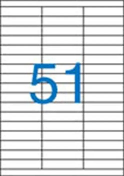 Hlavný obrázok produktu Etiketa, ILC, 70x16,9 mm, třířadé, 5100 ks/bal., VICTORIA