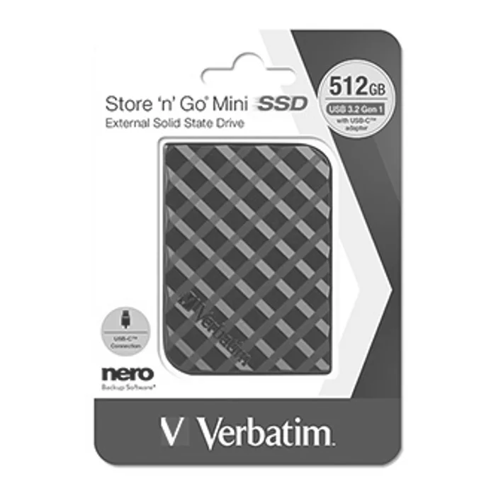 Hlavný obrázok produktu Externí disk SSD Verbatim USB 3.2 Gen 1, 512GB, Store N Go Mini, 53236, USB-A/Micro-B, ob
