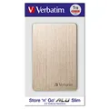 Externý pevný disk, Verbatim, 2,5, 1TB, Store, n, Go, USB 3.0, 53664, blister, zlatá