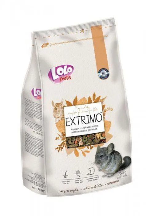Hlavný obrázok produktu EXTRIMO kompletní krmivo pro činčily v sáčku se zipem 750 g