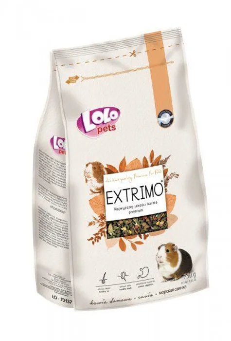 Hlavný obrázok produktu EXTRIMO kompletní krmivo pro morčata v sáčku se zipem 750 g
