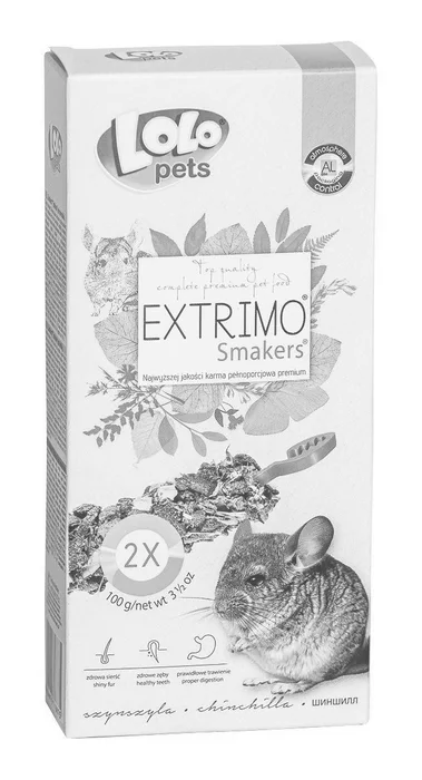 Hlavný obrázok produktu EXTRIMO SMAKERS tyčinky pro činčily 2ks/100 g