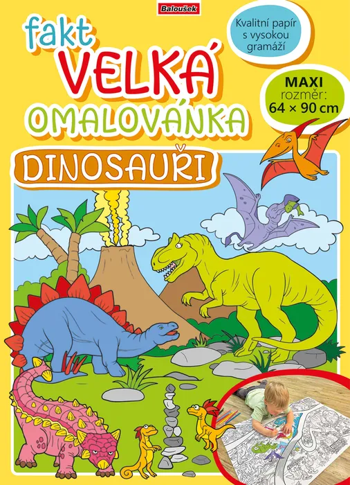 Hlavný obrázok produktu Fakt velká omalovánka - Dinosauři