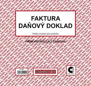 Faktúra daňový doklad 2/3 A4 PT200