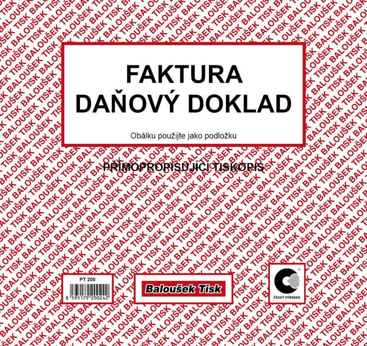 Hlavný obrázok produktu Faktura daňový doklad 2/3 A4 PT200