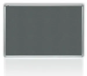 Filcová šedá tabuľa v hliníkovom ráme 180 x 90 cm