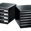 Ďalší obrázok produktu Filing-box, plastic, 4 drawers, LEITZ "Allura", black