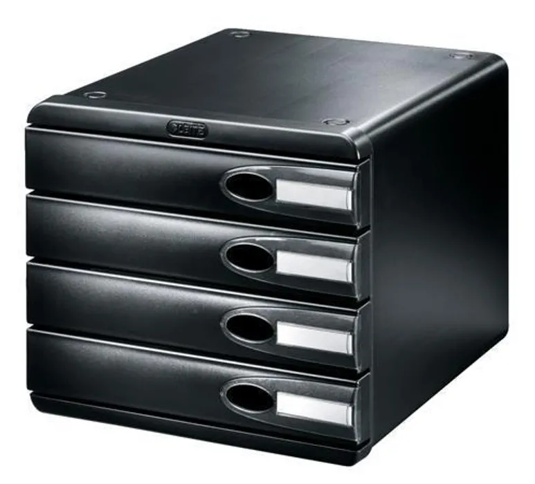 Hlavný obrázok produktu Filing-box, plastic, 4 drawers, LEITZ "Allura", black