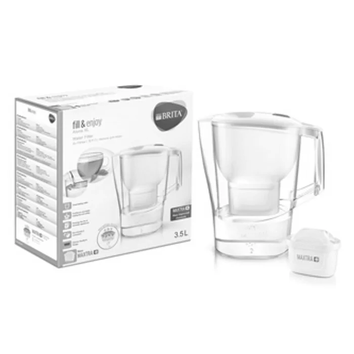 Hlavný obrázok produktu Filtrační konvice Aluna XL, bílá, sklo, 3.5l, vč. 1 filtru, Brita