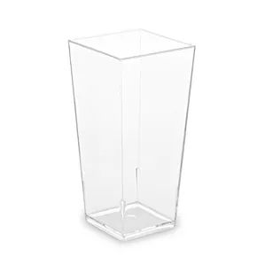 Fingerfood pohárik (PS) hranatý číry 40 x 40 x 82 mm 85ml [40 ks]