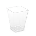Ďalší obrázok produktu Fingerfood pohárik (PS) hranatý číry 58 x 58 x 76 mm 160ml [20 ks]
