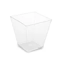 Fingerfood pohárik (PS) hranatý číry 59 x 59 x 54 mm 100ml [50 ks]