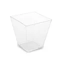 Fingerfood pohárik (PS) hranatý číry 59 x 59 x 54 mm 100ml [50 ks]