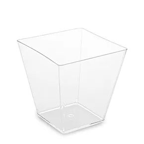 Fingerfood pohárik (PS) hranatý číry 72 x 72 x 72 mm 230ml [20 ks]