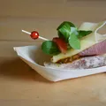 Ďalší obrázok produktu Fingerfood miska drevená lodička 16,5 x 8,5 cm [100 ks]