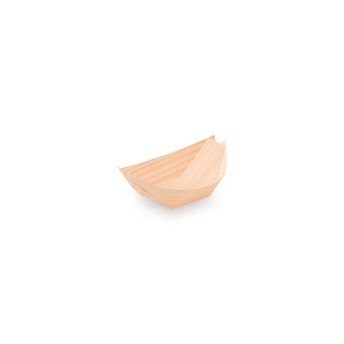 Hlavný obrázok produktu Fingerfood miska dřevěná, lodička 8 x 5,5 cm [100 ks]
