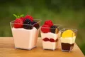 Ďalší obrázok produktu Fingerfood pohárik (PS) hranatý číry 110 x 110 x 70 mm, 500ml [20 ks]