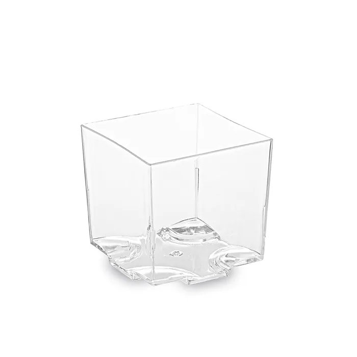 Hlavný obrázok produktu Fingerfood miska hranatá, čirá 4,4 x 4,4 x 4,3 cm - 65 ml [20 ks]