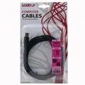 Ďalší obrázok produktu FireWire kábel IEEE 1394, IEEE 1394 (6pin) M- IEEE 1394 (4pin) M, 2m, čierny, Logo, blister
