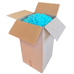 Fixačné výplňové telieska In BOX chips BIO, 250 litrov, v krabici, modrá